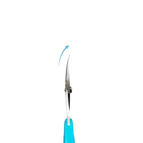 ALLEX Ostomy Scissors Curved Blunt Tips for Cutting Stoma Bag and Wafer, Made in JAPAN, Japanese Stainless Steel Blade