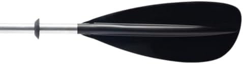 Bending Branches Whisper Kayak Paddle – 2‑Piece Aluminum Shaft, Polypropylene Blades, Adjustable 0°/60° Feathering, Black Comfort Grips, Dihedral Blade Design for Recreational Paddling