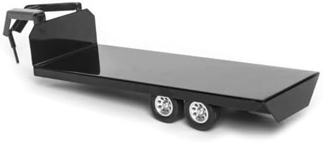 Little Buster Toys Gooseneck Flatbed Trailer – All-Metal 1:16 Scale Black Ranch Hauling Accessory for Farm Displays