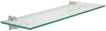 Spancraft 8" x 36" Chrome Floating Glass Shelf