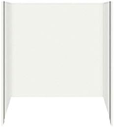 Transolid RBE6026-01 Remodel Solid Surface Tub/Shower Wall Kit, 32" x 60" x 60", White