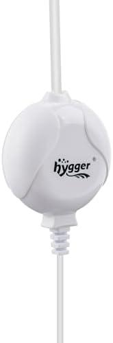 hygger Quiet Aquarium Air Pump 1.5 Watt Energy Saving Mini Oxygen Pump for 1-15 Gallon Fish Tank with Accessories White