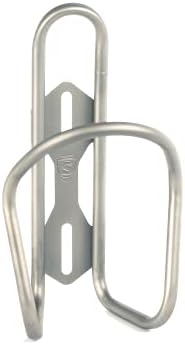 SILCA Sicuro Titanium Bike Water Bottle Holder, Lightweight - Silver