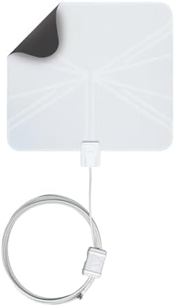 Winegard FL-5000 Indoor HD Antenna FlatWave - Non-Amplified VHF/UHF Indoor TV Antenna-Over-the-Air Reception-40 Mile Range-NextGen TV Compatible Ultra-Thin-Dual Color Easy Setup-For Metro Areas