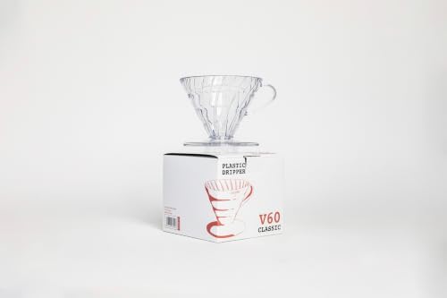 HARIO V60 Plastic Coffee Dripper, Size 02, Clear | Plastic