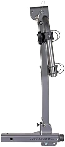 Kuat Beta Hitch-Mounted Bike Rack, 2 Bike Capacity | Hanging-Style Durable Lightweight Aluminum Powder Coated Tilting-Down Gray Bicycle Car Truck Transportation Hauling Rack