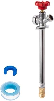 SUNGATOR 8 Inch Frost Free Sillcock, 1/2" Push Connect x 3/4" GHT Hose Bibb