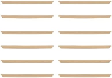 HC Companies Farmhouse Venetian 30 Inch Rectangular Flower Box Plant Saucer Drip Tray, Sandstone Tan, 12 Pack
