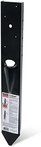 Simpson Strong-Tie FPBM44E E-Z Mender Fence Post Repair Bracket - for 4x4 Wood Post, 12-Gauge Steel Build, Black Powder Coating