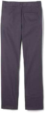 French Toast Boys' Adjustable Waist Relaxed Fit Twill Pant | school uniform pants, no need to iron, double knees for durability, typically fit boys ages 2-14