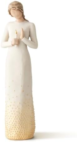 Willow Tree Quietly, Sculpted Hand-Painted Figure | Cast from a Susan Lordi Original Carving, Gift Offering Comfort, Peace, Support and Inner Strength, Includes Enclosure Card