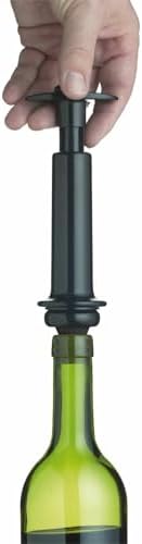 BarCraft Wine Vacuum Pump and Bottle Stoppers Set in Gift Box, 3 Pieces