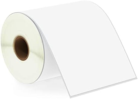 BETCKEY - 4" x 6.5" (102 mm x 165 mm) Large Shipping Labels & Multipurpose Compatible with Zebra & Rollo Label Printer,Premium Adhesive & Perforated [10 Rolls, 2500 Labels]