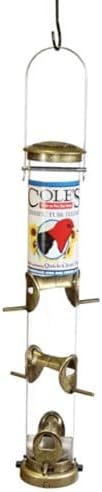 Cole's TT06 Terrific Tube Bird Feeder, 6-Port, Gold