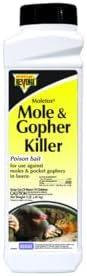 REVENGE Moletox Mole & Gopher Killer Poison Bait Granules, 1 lb. Ready-to-Use Control for Pocket Gophers in Lawn | Ready-to-Use