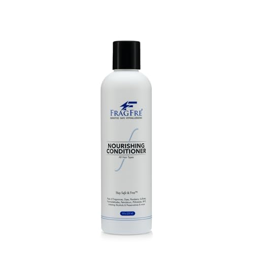 Fragrance Free Conditioner 12 oz - Parabens Free Hypoallergenic - Hair Conditioner for Sensitive Skin - Deep Conditioning for Normal Treated and Fragile Hairs - Vegan Gluten Free (1 Pack)
