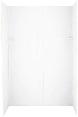 Swanstone DK-326072TN-010 Solid Surface 4 Panel Shower Side and Back Wall, White