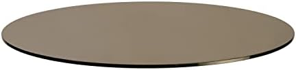 Spancraft 24" Bronze Round Tempered Glass 1/2" Thick Table Top (24")
