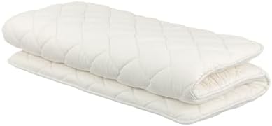 FULI Japanese Futon, Twin XL Size, White - Foldable Shikibuton Floor Bed | Medium Firm Quilted Cotton Sleeping Pad, Portable Roll-Up Japanese Floor Bed for Guests & Small Spaces, 100% cotton surface