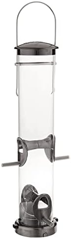 Aspects 392 Quick-Clean Seed Tube Feeder, Medium - Brushed Nickel