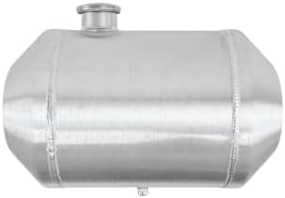 JSD 5 Gallons 10" x 16" Aluminum Spun Round Gas Tank End Fill 1/4" NPT Outlet- Off-road / Tractor Pull