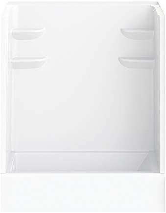 A2 6032CTSMM2L-134561-WC Bath/Shower Kit with Door, 60-in L x 32-in W x 82-in H, White/Chrome
