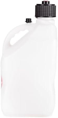 VP Racing Fuels 5.5 Gallon Motorsport Utility Container with 14 Inch Standard Hose Close Trimmed Cap and Neck for Tight Seal, White (4 Pack)
