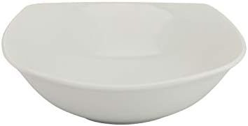 10 Strawberry Street Simply Square 16 Piece Dinnerware Set, Porcelain, White