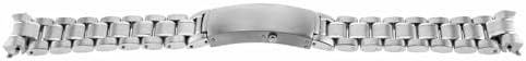 Ewatchparts 20mm Watch Band Solid Link Compatible With Omega Bracelet Speedmaster Moonwatch 3570 1861 Stainless Steel