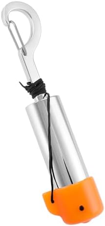 QWORK Scuba Diving Underwater Shaker with Clip, Non-Corrosive Metal Rattle Stick