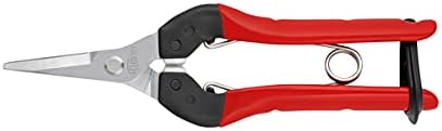 Felco F310 Pruning Snips – 7.3" Lightweight Garden Clippers for Fine Trimming & Harvesting | Pruning Shears for Gardening | Garden Snips and Pruners with Forged Aluminum Handles, Precision Tip