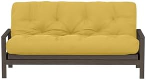 Royal Sleep Products by The Futon Factory 12 inch Foam Futon Mattress - Solid Black Fabric - Full Size - CertiPUR Certified Foams - Made in USA - (Frame not Included)