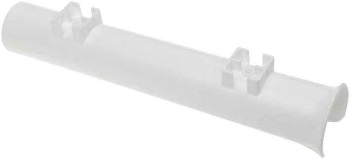 ISURE MARINE Fishing Rod Holder Bracket Wall Mounted Boat Side Mount Tool Holder Tube Links with Screws 2/3/4/6 Pole Tube (White/Black)