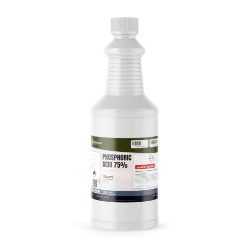 Phosphoric Acid 75% - 1 Gallon - Phosphoric Acid Cleaner for pH Control, Corrosion Inhibitor, Activating Agent, and Agriculture - Made in America - Alliance Chemical
