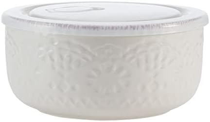 Pfaltzgraff Chateau Cream 16-Piece Stoneware Dinnerware Set, Service for 4, Off White