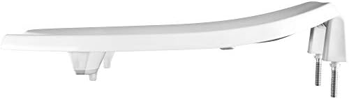 BEMIS 2L2155T 000 Medic-Aid 2" Lift Raised Open Front Plastic Toilet Seat, ELONGATED, Long Lasting Solid Plastic, White