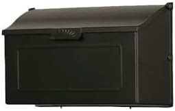 Special Lite Horizon Horizontal Wall Mount Mailbox - Black Aluminum Mailbox for Wall Mount - SHH-1006-BLK