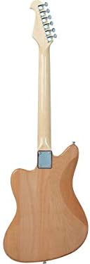 Monoprice Indio Series, 6-String Offset DLX Plus Alder Electric Guitar - Right Handed, With Gig Bag, Blue, OS40