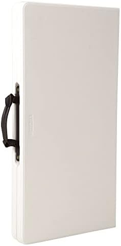 LIFETIME 80273 Fold in Half Square Table, 34 Inch, White