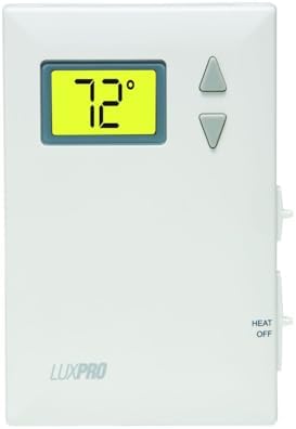 Lux Pro PSD010B Mechanical Non-Programmable Thermostat; 1 Heat Only; Without Fan; Batteries Included | Without Fan, Batteries Included