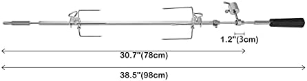 onlyfire Stainless Steel BBQ Rotisserie Kit for Weber Gas Grills | Fits for Weber Genesis 310/330(Year Under 2016), Spirit 310/330 Series Gas Grills