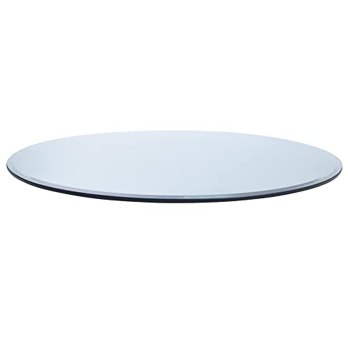25" Round 1/4" Thick Glass Table Top with Flat Polished Edge and Tempered