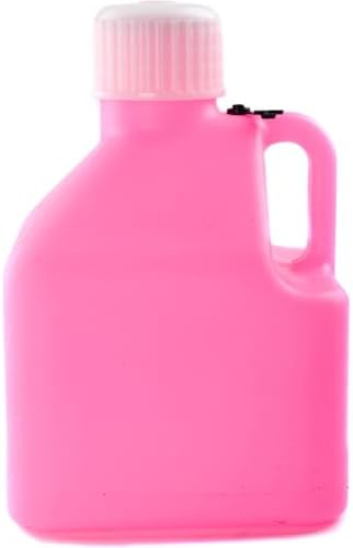 JEGS 80264 Square 2.5 Gallon Jug Pink | Square 2.5 Gallon Jug Pink for automotive tools garage applications; plastic construction