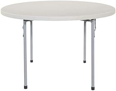 Office Star Resin Multipurpose Round Table, 4-Feet, Grey