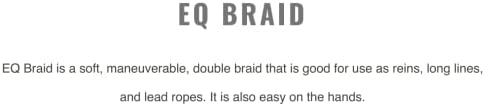 Samson EQ Braid Double Braid Polyester Yacht Rope 1/2" Colors: Blue, Black, Beige, Beige/White, Black with Blue Tracer, Pink and Purple (Black, 1/2" x 50 ft. Hank)