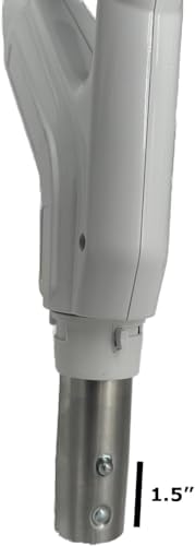 Universal Central Vacuum 30 ft Low Voltage Hose, White, Crushproof Material, Compatible with Most Inlets - On/Off Switch Control (30 Ft. Low Voltage)