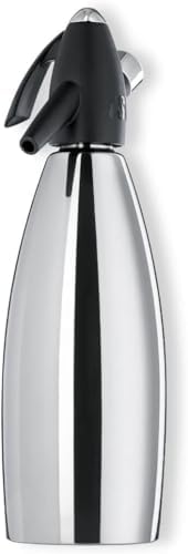 iSi North America Soda Siphon Classic Mesh Sodamaker for Making Carbonating Beverages, 1 Quart, Stainless Steel,Silver