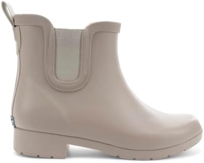 Chooka Women's Delridge Waterproof Faux Fur Chelsea Rain Boot Slip On