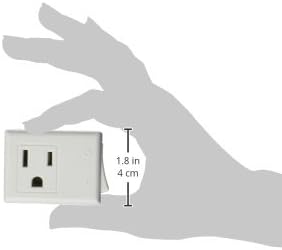 Leviton 15 Amp, 125-Volt AC 3-Wire Grounded Switch Tap with ON/OFF Button, 1470-W, White