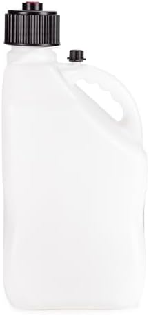VP Racing Fuels 5.5 Gallon Motorsport Utility Container with 14 Inch Standard Hose Close Trimmed Cap and Neck for Tight Seal, White (4 Pack)